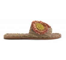 Economico Sandal with raffia accessories F0817888-0258 Sale